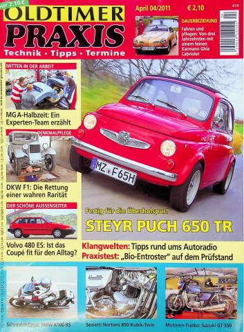 Oldtimer Praxis 04/2011 Oldtimer Praxis 04/2011
